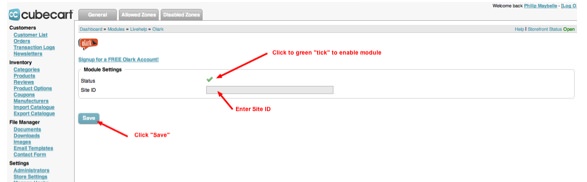 Olark cubebart module