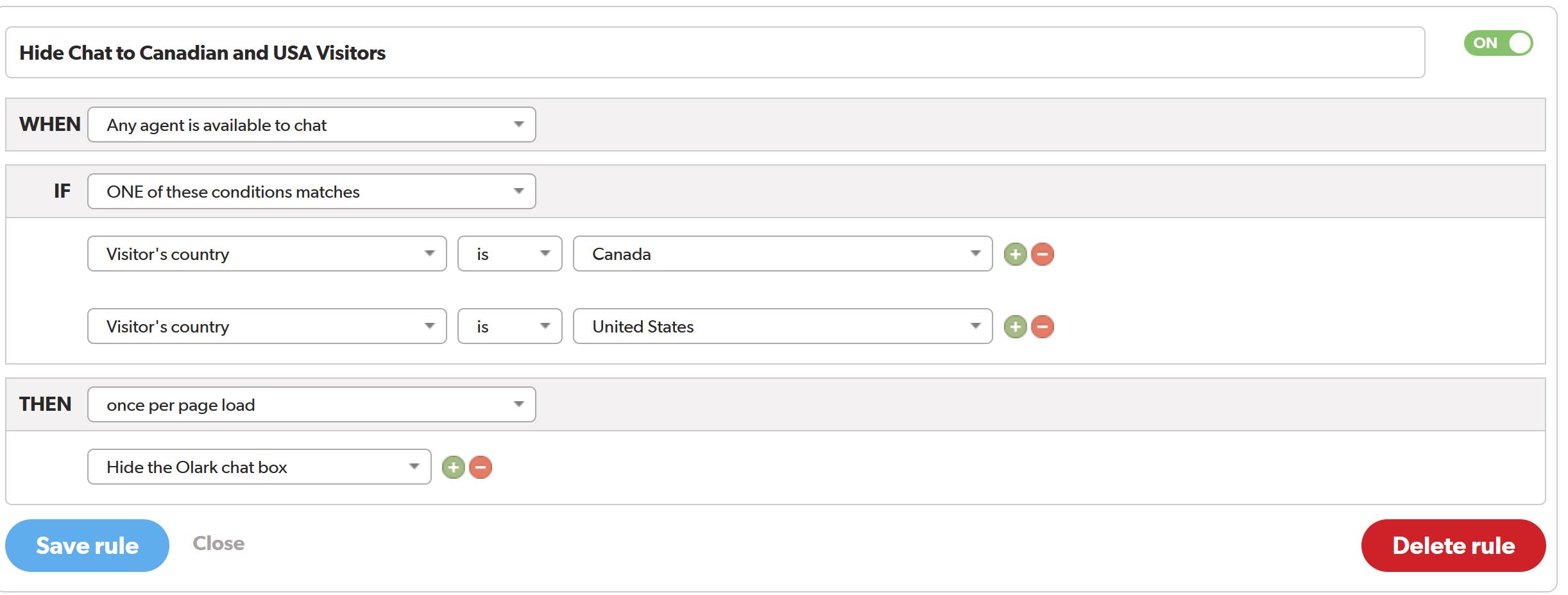 Automation Rule Example -- Multiple Countries