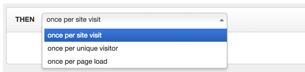 per page load, site visit, unique visitor example
