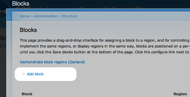 Image of add block button