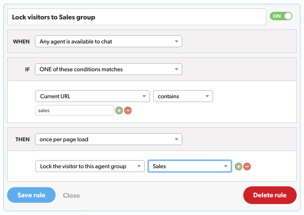 Automation - Group routing