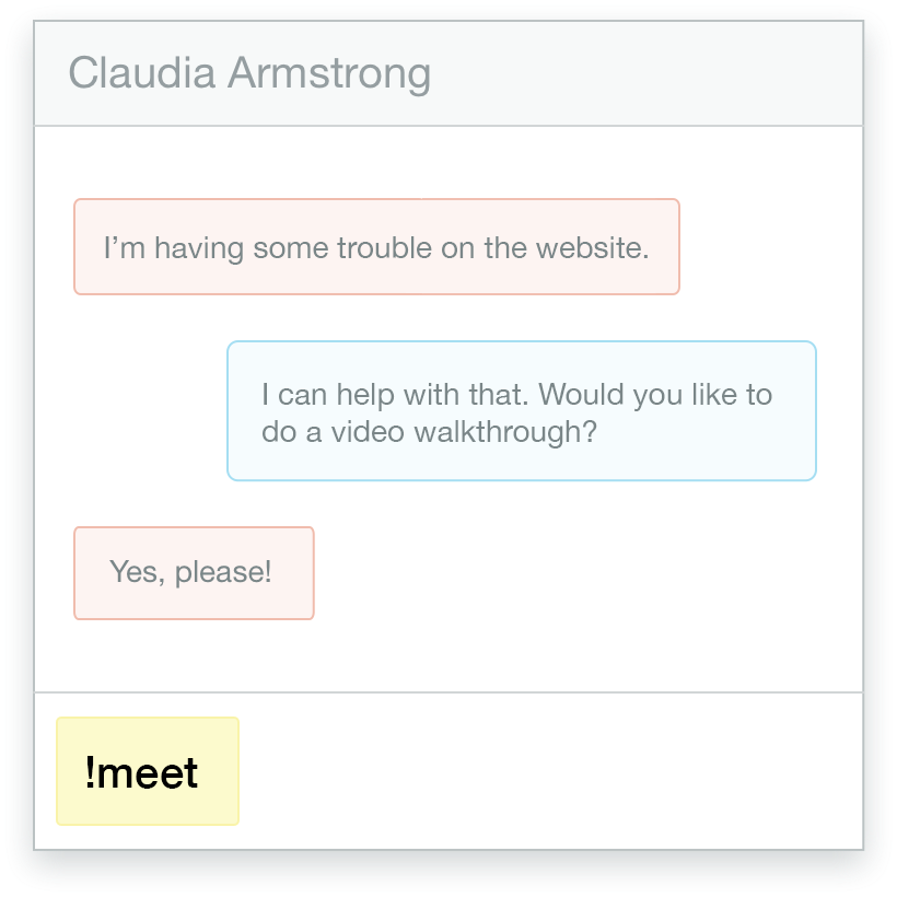 illustration of how the integration works, step two