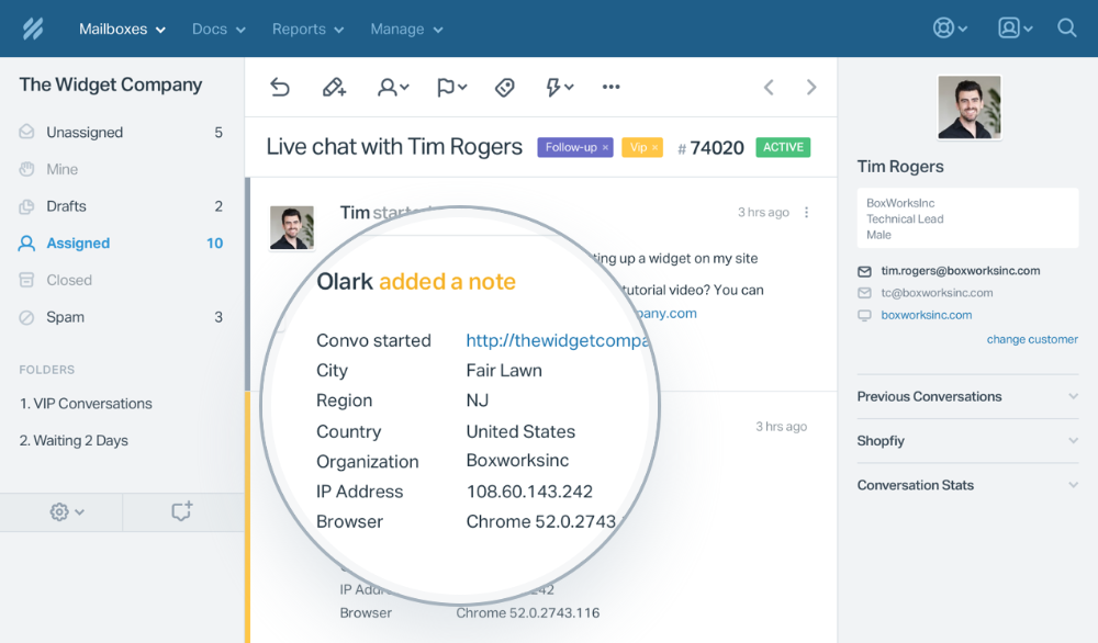 This is a screenhot of Help Scout Integration