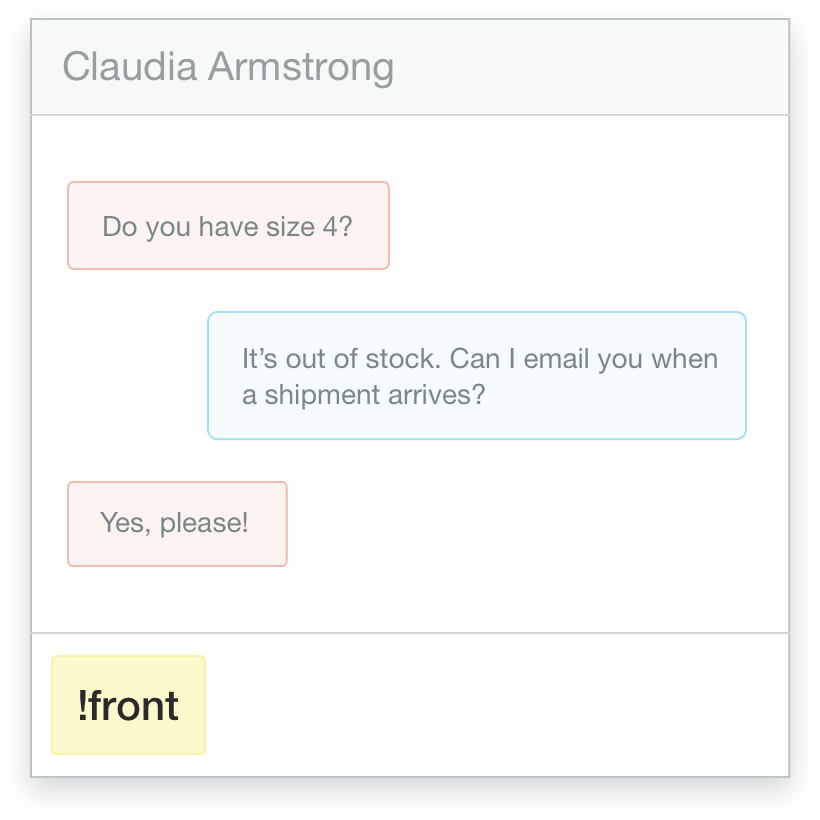 illustration of how the integration works, step one