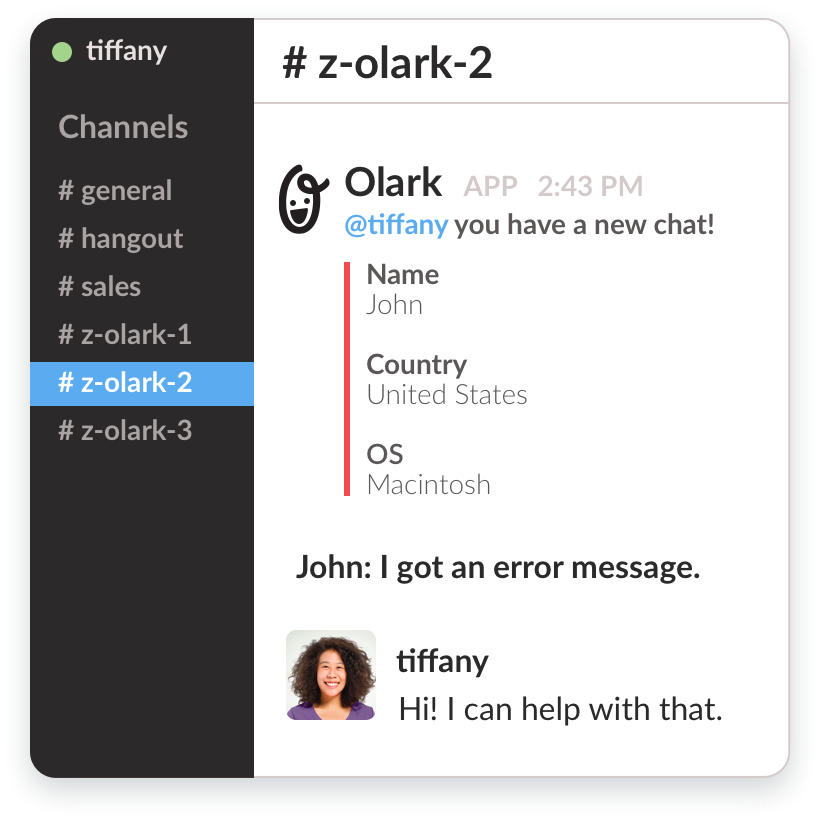illustration of how the integration works, step two