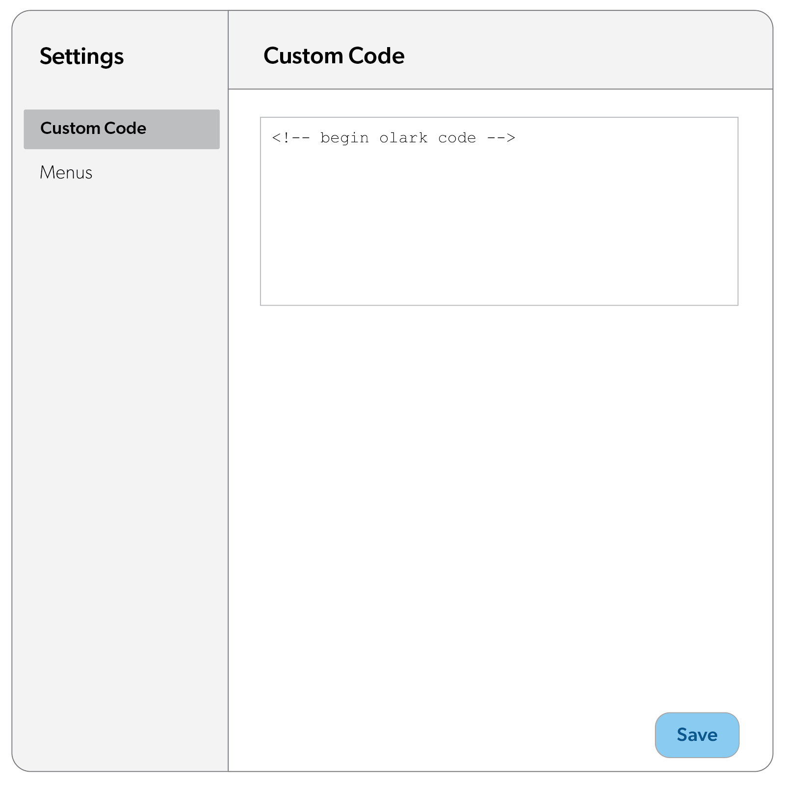 illustration of how the integration works, step one